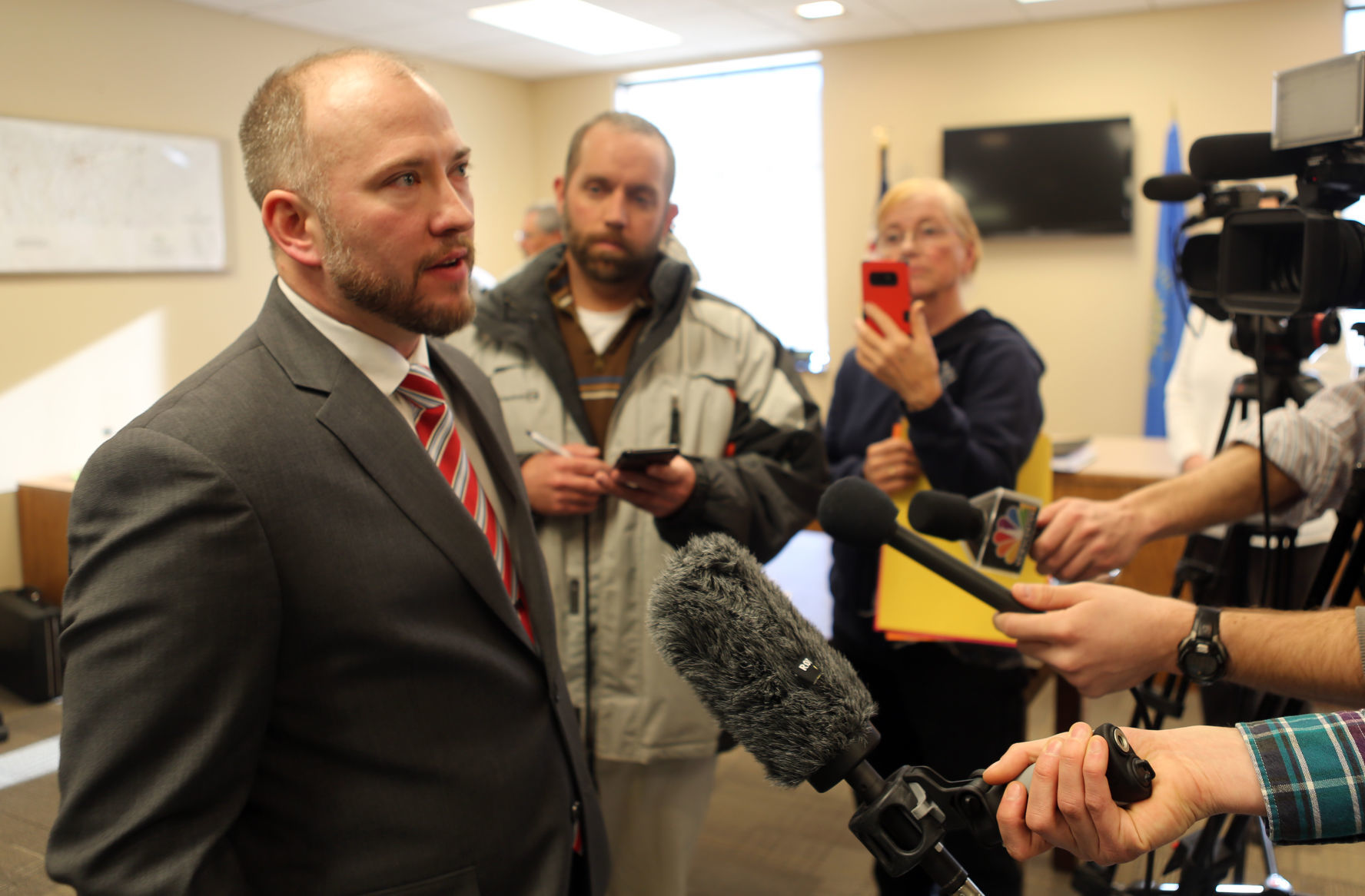 Jared Carson speaks to the media (copy)